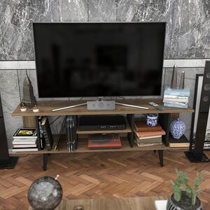 Έπιπλο TV Akya-Walnut, Μαύρο