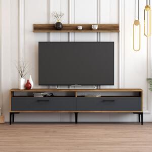 Έπιπλο TV Istanbul-Walnut, Ανθρακί