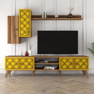 Έπιπλο TV Class S-Walnut, Yellow