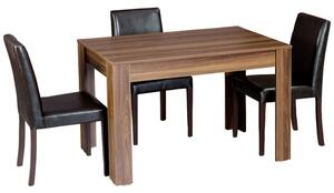 Τραπέζι τραπεζαρίας Single 120-Walnut