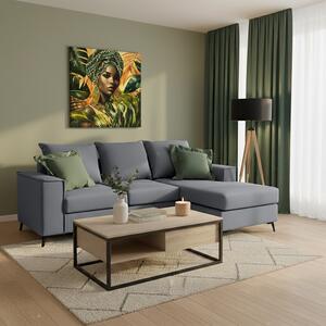 Γωνιακός Καναπές Pako Word Fabulos Ανθρακί 240 x 165 x 95 cm