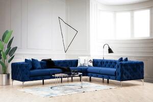 Γωνιακός Καναπές Como Navy Blue