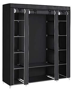 Πτυσσόμενη Ντουλάπα, Songmics, 150 x 45 x 175, LSF03H, Μαύρο