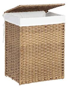 Καλάθι απλύτων, Songmics, 90 L, LCB51NL, Φυσικό