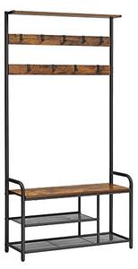 Κρεμάστρα Vasagle, Ρουστίκ Καφέ, HSR409B01, 85 x 30 x 180.5 cm