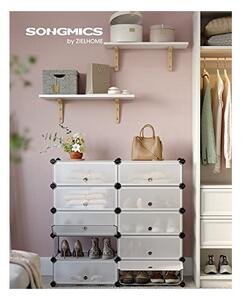 Παπουτσοθήκη, Songmics, 10 θέσεις, 40 x 30 x 17 cm, LPC10W, 20 ζευγάρια