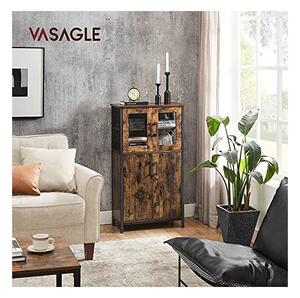 Κονσόλα αποθήκευσης, Vasagle, Ρουστίκ Καφέ, LSC260B01, 30 x 60 x 108 cm