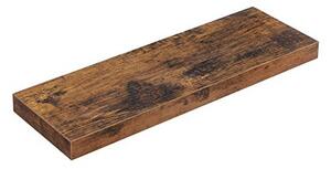 Ράφι τοίχου, Vasagle, Rustic Καφέ, LWS26BX, 60 x 20 x 3.8 cm
