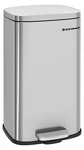 Κάδος απορριμμάτων κουζίνας, Songmics, 30L, Soft Close, Silver