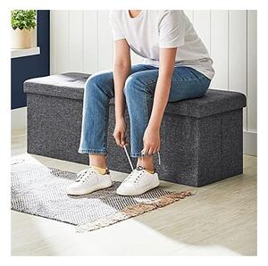 Κουτί Αποθήκευσης, Songmics, LSF76GYZ, Γκρι, 300 Kg, 110 x 38 x 38 cm