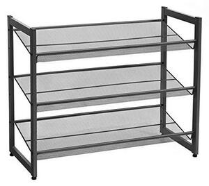 Παπουτσοθήκη, Songmics, LMR03B, 12 ζευγάρια, Μέταλλο, 62 x 30 x 74 cm