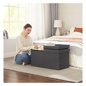 Κουτί Αποθήκευσης, Songmics, 80L, 300 Kg, LSF46GYZ, 76 x 38 x 38 cm