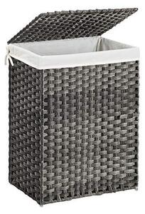 Καλάθι απλύτων, Songmics, 90L, LCB51WG, 46 x 33 x 60 cm
