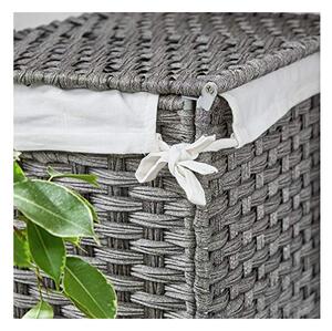 Καλάθι απλύτων, Songmics, 90L, LCB51WG, 46 x 33 x 60 cm