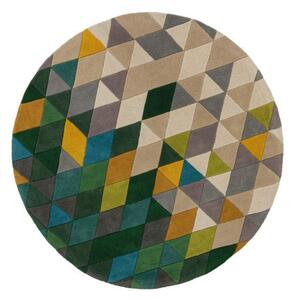 Χαλί Prism Πράσινο/Πολύχρωμο 160X160 cm, rotund, Flair Rugs