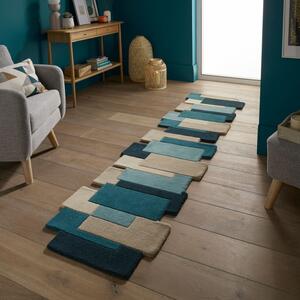 Χαλί Διαδρόμου Collage Teal 60X230 cm, Flair Rugs