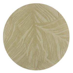 Χαλί Lino Leaf Πράσινο Sage 160X160 cm, rotund, Flair Rugs