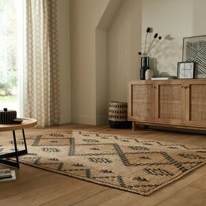 Χαλί Rowen Natural/Μαύρο 200X290 cm, Flair Rugs