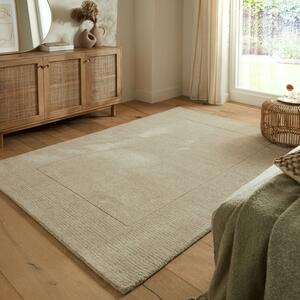 Χαλί Textured Wool Border Natural 120X170 cm, Flair Rugs