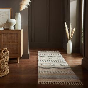 Χαλί Διαδρόμου Medina Jute Natural/Γκρι 60X230 cm, Flair Rugs