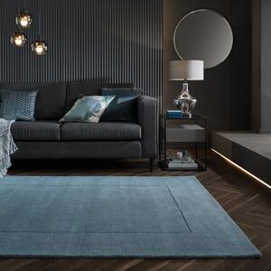 Χαλί Textured Wool Border Μπλε 120X170 cm, Flair Rugs