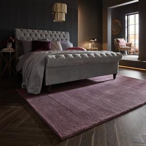 Χαλί Textured Wool Border Violet 200X290 cm, Flair Rugs