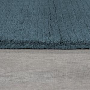 Χαλί Textured Wool Border Μπλε 200X290 cm, Flair Rugs