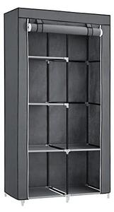 Πτυσσόμενη Ντουλάπα, Songmics, Γκρι, RYG84G, 88 x 45 x 168 cm
