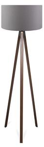 Φωτιστικό Δαπέδου PWL-1059, E27 γκρι καρυδί, 38x140 cm