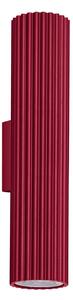 Φωτιστικό τοίχου LED Ivar, Μπορντό, 3000K, 6.4x8.4x30 cm