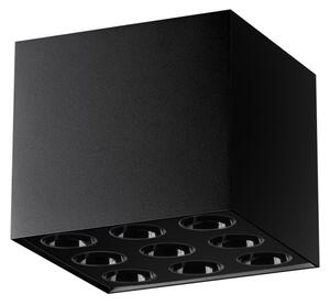 Πλαφονιέρα LED Ozzy, Μαύρη, 4000K, 9.5x9.5x8.3 cm