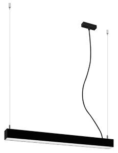 Κρεμαστό φωτιστικό LED Pinne, Μαύρο, 4000K, 67x6x150 cm