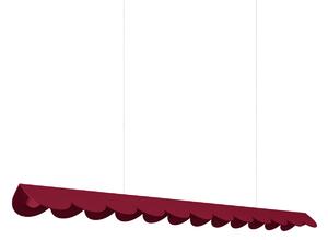 Κρεμαστό φωτιστικό LED Biscuit, Μπορντό, 3000K, 131x13x200 cm