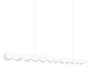Κρεμαστό φωτιστικό LED Biscuit, Λευκό, 4000K, 131x13x200 cm
