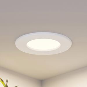 PRIOS Φωτιστικό εσοχής Prios LED Cadance, λευκό, 12 cm, σετ των 10, CCT, ρυθμιζόμενος, Λευκό, Μπάνιο, Αλουμίνιο, σύγχρονο, Φωτιστικά εσοχής στρογγυλά