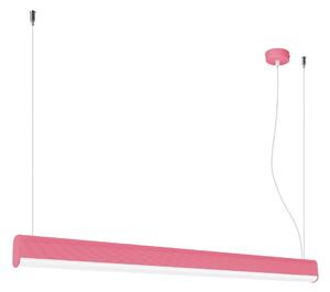 Κρεμαστό φωτιστικό LED Farge, Ροζ, 3000K, 120x8x150 cm