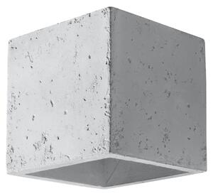 Φωτιστικό τοίχου Quad από σκυρόδεμα, Γκρι, 10x12x10 cm