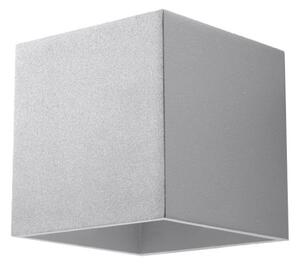 Φωτιστικό τοίχου Quad, Γκρι, 10x12x10 cm