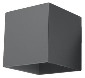 Φωτιστικό τοίχου Quad, Ανθρακί, 10x12x10 cm