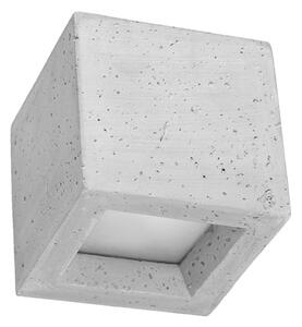 Φωτιστικό τοίχου Leo από σκυρόδεμα, Γκρι, 12x12x10 cm