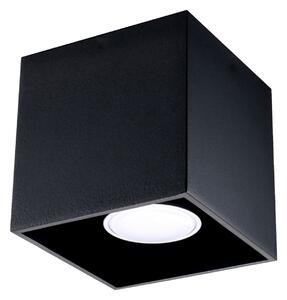 Πλαφονιέρα Quad, Μαύρη, 10x10x10 cm