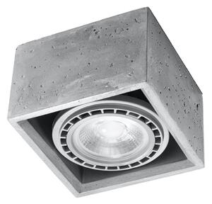 Πλαφονιέρα Quatro από σκυρόδεμα, Γκρι, 14x14x9 cm