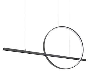 Κρεμαστό φωτιστικό LED Glad, Μαύρο, 4000K, 120x20x212 cm