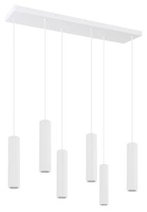 Κρεμαστό φωτιστικό LED Ivar 6L, Λευκό, 3000K, 80x20x200 cm