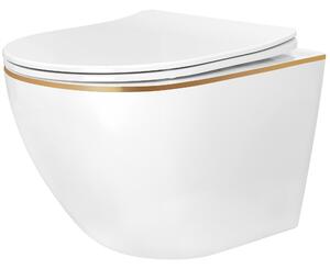 Λεκάνη WC [χωρίς έκπλυση] REA Carlo Mini Tornado NFQ GOLD EDGE