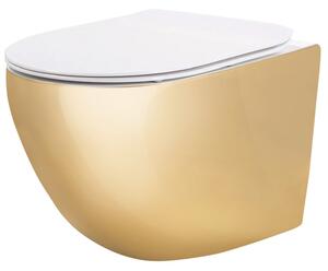 Λεκάνη WC [χωρίς έκπλυση] REA Carlo Mini Tornado NFQ GOLD WHITE