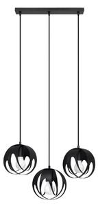 Κρεμαστό φωτιστικό Tulos, Μαύρο, 50x16x117 cm