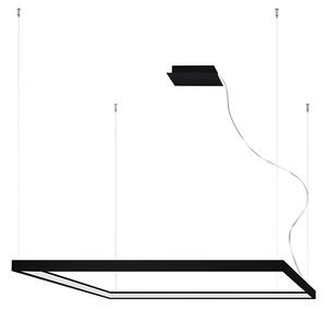 Πολυέλαιος LED Nelya, Μαύρος, 3000K, 110x110x150 cm