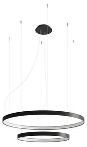 Πολυέλαιος LED Rio 55x78, Μαύρος, 4000K, 78x78x150 cm
