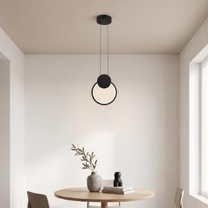 Κρεμαστό φωτιστικό LED, Ganden, Pako, Μαύρο 26.5x26.5x20 cm